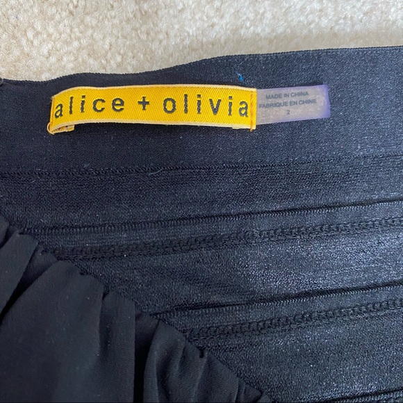 Alice + Olivia NWT red black halter a line dress - Picture 6 of 11